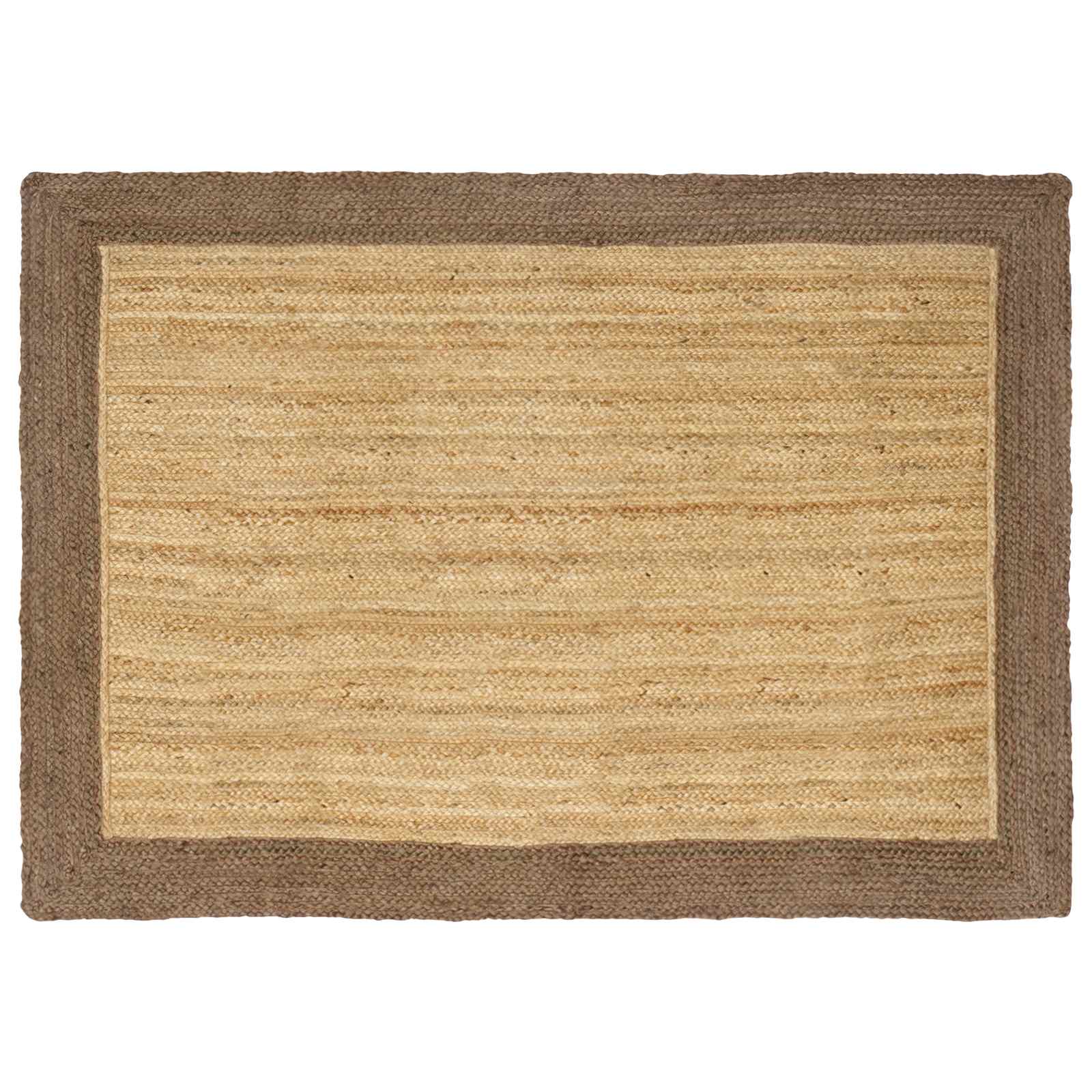 Områdetæpper Grå 120 x 170 cm Jute billede