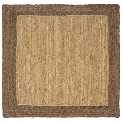 Områdetæpper Grå 160 x 160 cm Jute