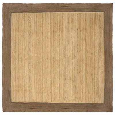 Områdetæpper Grå 240 x 240 cm Jute