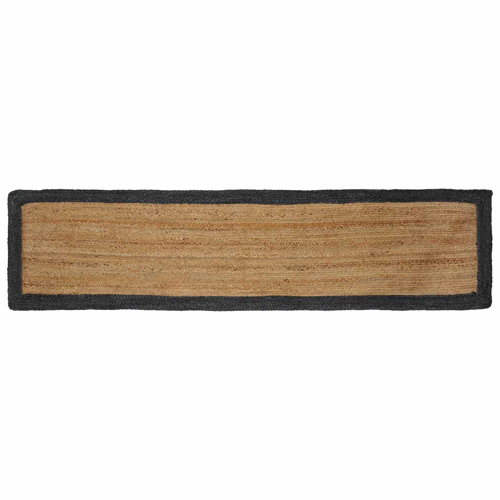 Områdetæpper Mørkegrå 60 x 250 cm Jute billede