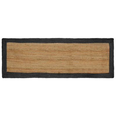 Områdetæpper Mørkegrå 80 x 200 cm Jute