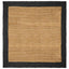 Områdetæpper Mørkegrå 200 x 200 cm Jute