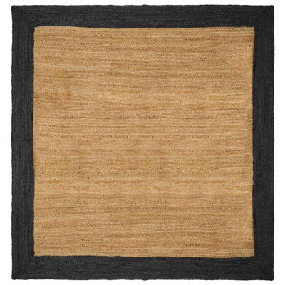 Områdetæpper Mørkegrå 200 x 200 cm Jute