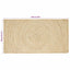 Områdetæpper Hvid 80 x 150 cm Jute