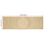 Områdetæpper Hvid 80 x 250 cm Jute