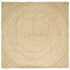 Områdetæpper Hvid 200 x 200 cm Jute