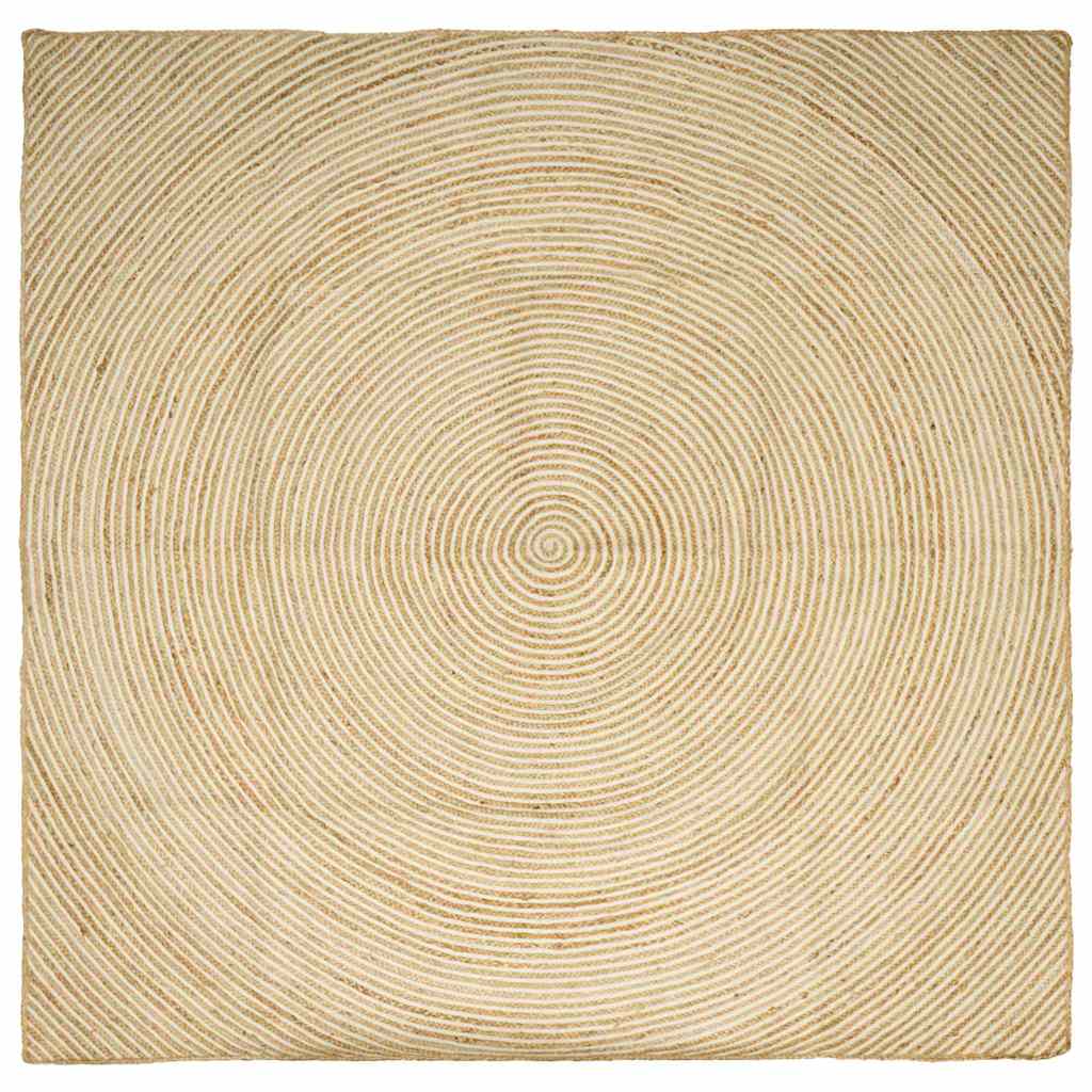 Områdetæpper Hvid 200 x 200 cm Jute