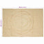 Område tæppe Hvid 200 x 290 cm Jute