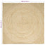 Områdetæpper Hvid 300 x 300 cm Jute