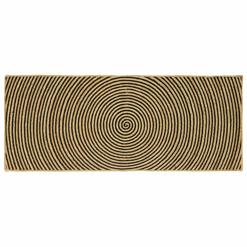 Områdetæpper Sort 80 x 200 cm Jute