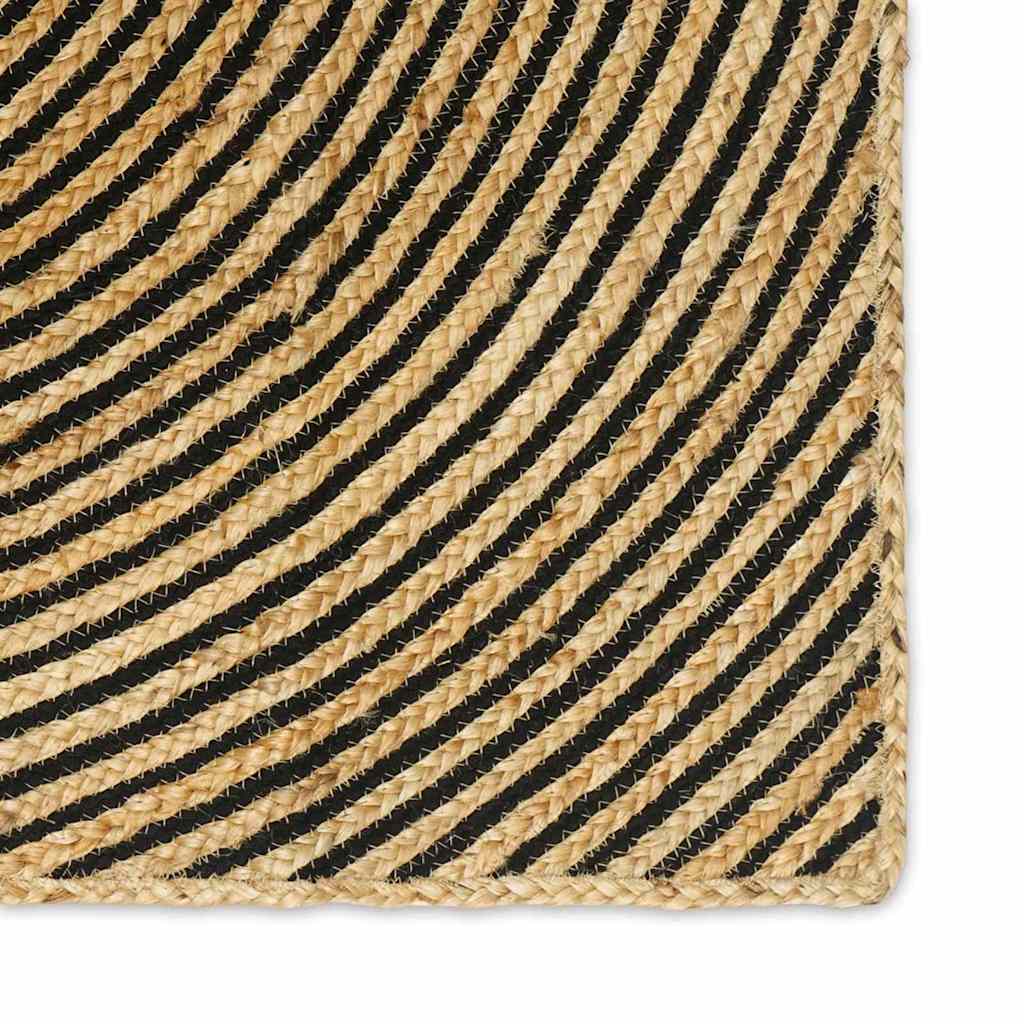 Områdetæpper Sort 100 x 200 cm Jute
