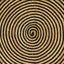Områdetæpper Sort 120 x 120 cm Jute