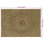 Områdetæpper Sort 120 x 170 cm Jute