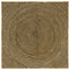 Områdetæpper Sort 160 x 160 cm Jute
