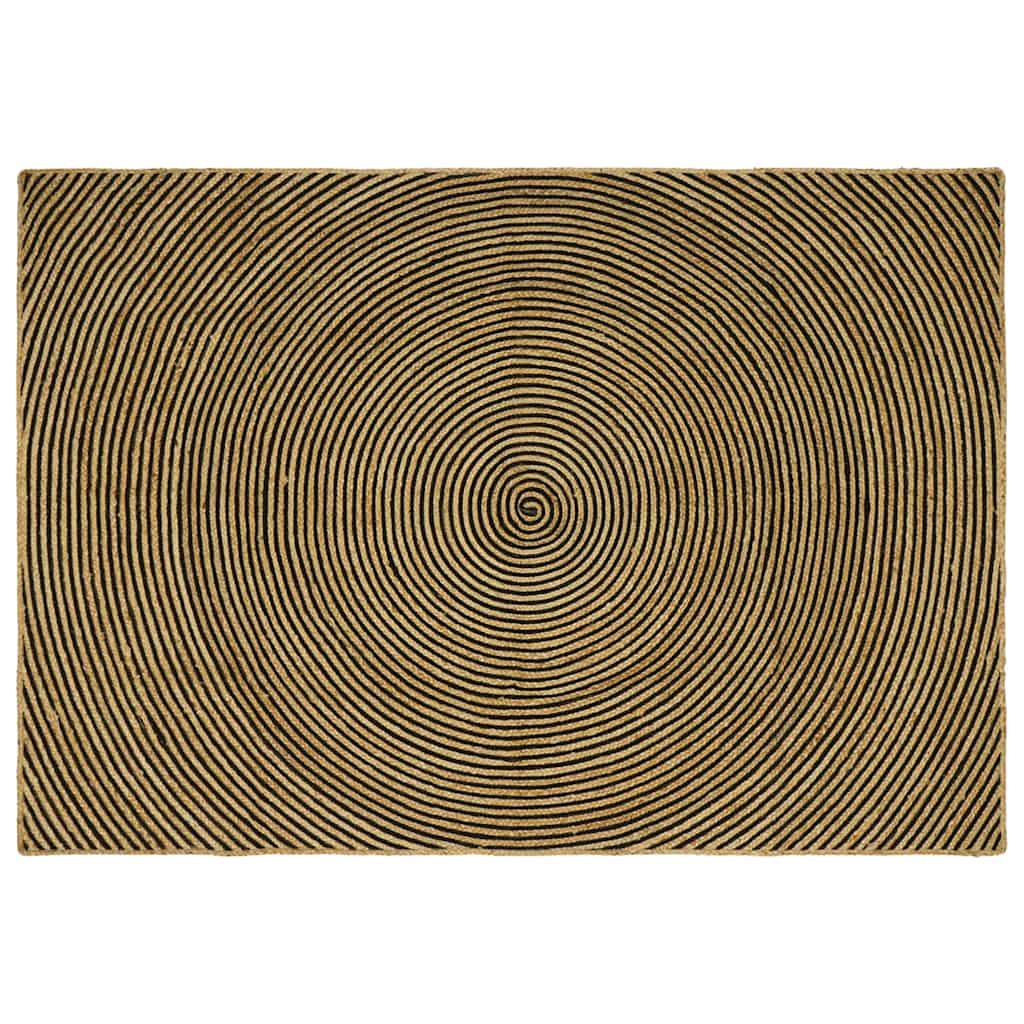 Områdetæpper Sort 160 x 230 cm Jute
