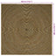 Områdetæpper Sort 300 x 300 cm Jute