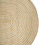 Områdetæpper Natur og hvid 152 x 245 cm Jute