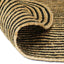 Områdetæpper Naturfarvet og sort 152 x 245 cm Jute