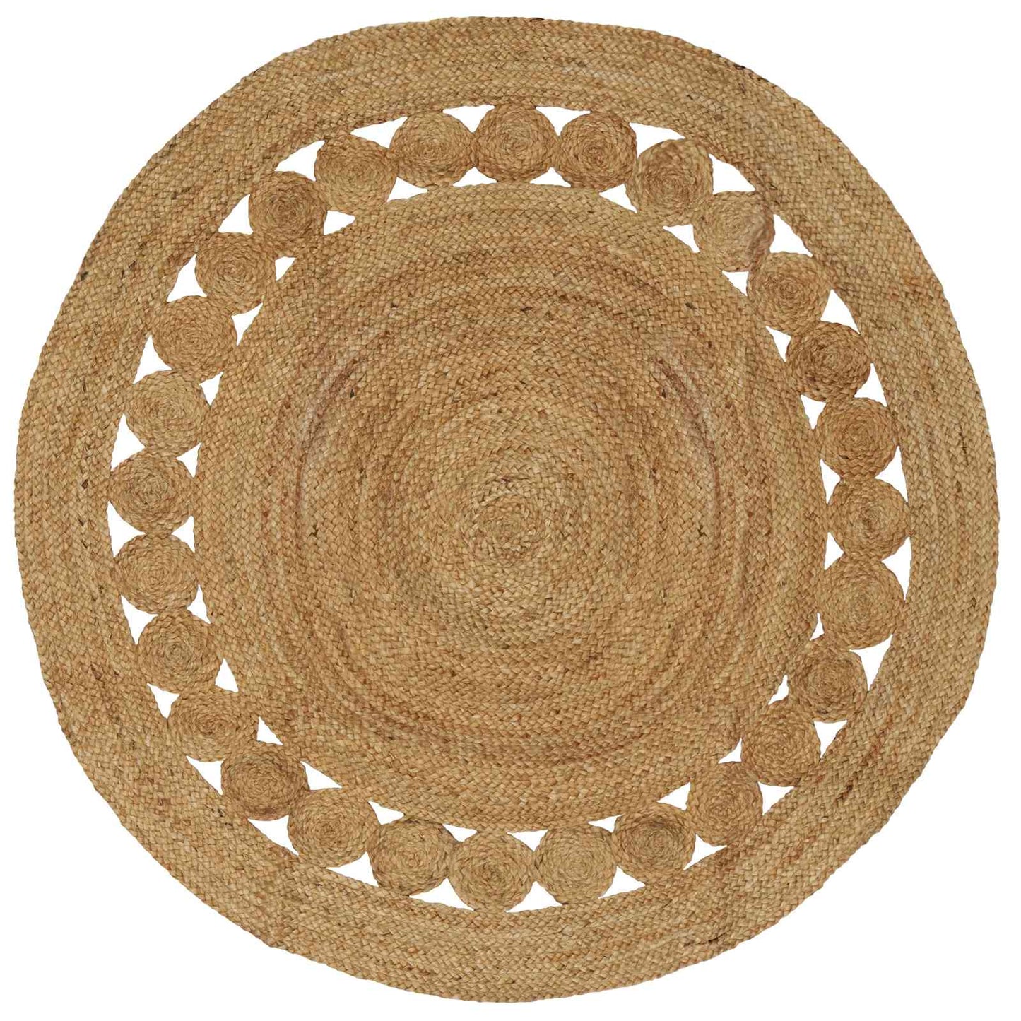 Områdetæpper Naturfarvet Ø 150 cm Jute