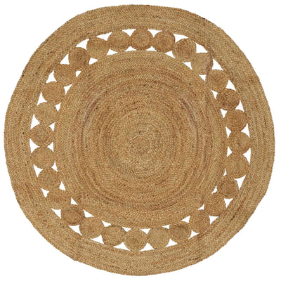 Områdetæpper Naturfarvet Ø 150 cm Jute