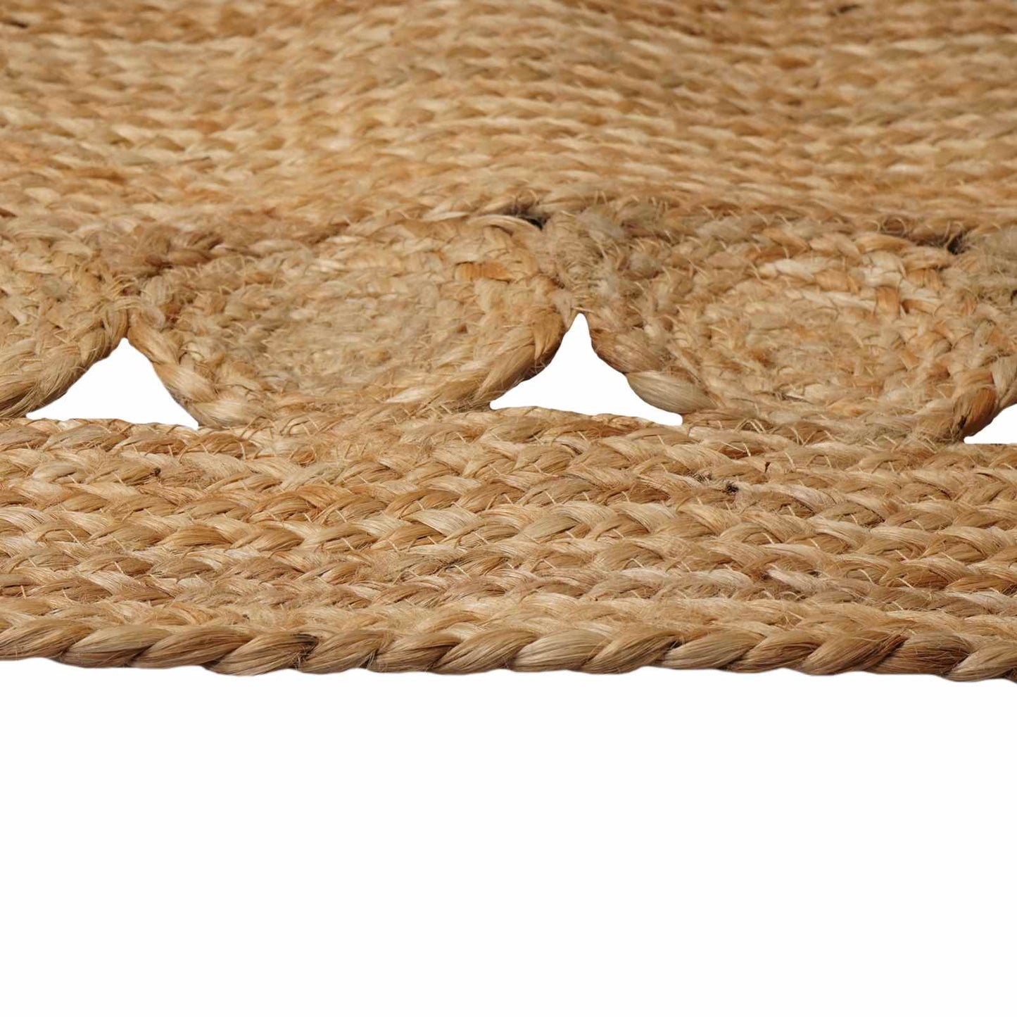 Områdetæpper Naturfarvet 100 x 152 cm Jute
