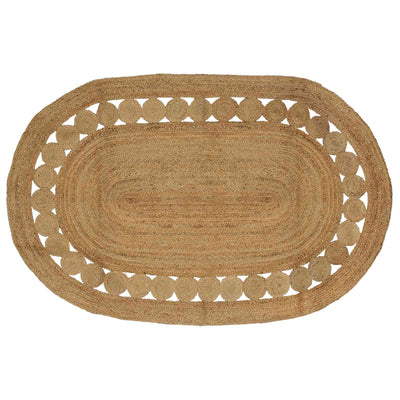 Områdetæpper Naturfarvet 152 x 245 cm Jute