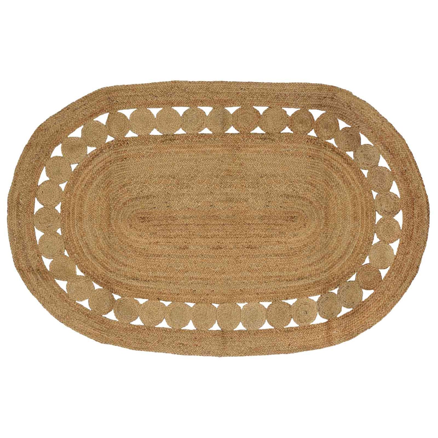 Områdetæpper Naturfarvet 205 x 305 cm Jute