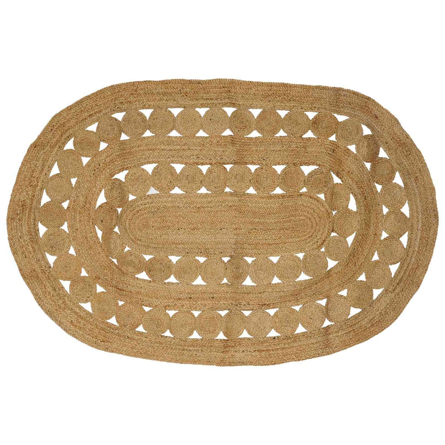 Områdetæpper Naturfarvet 205 x 305 cm Jute
