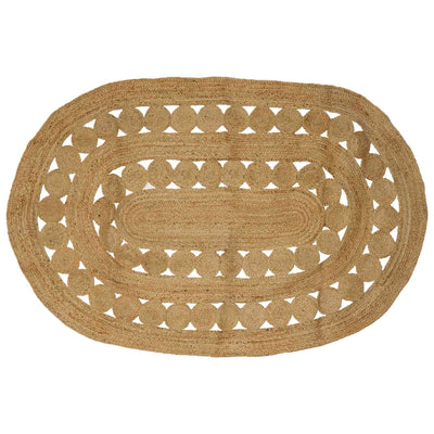Områdetæpper Naturfarvet 205 x 305 cm Jute