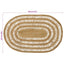 Områdetæpper Naturfarvet 122 x 183 cm Jute
