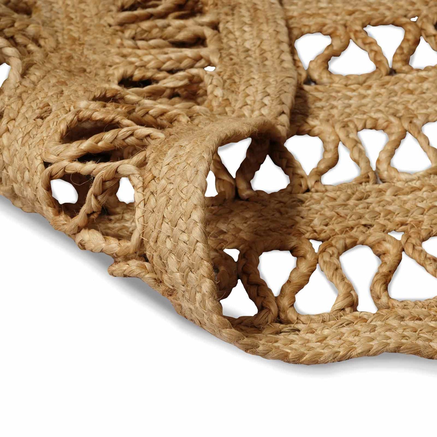 Områdetæpper Naturfarvet 152 x 245 cm Jute