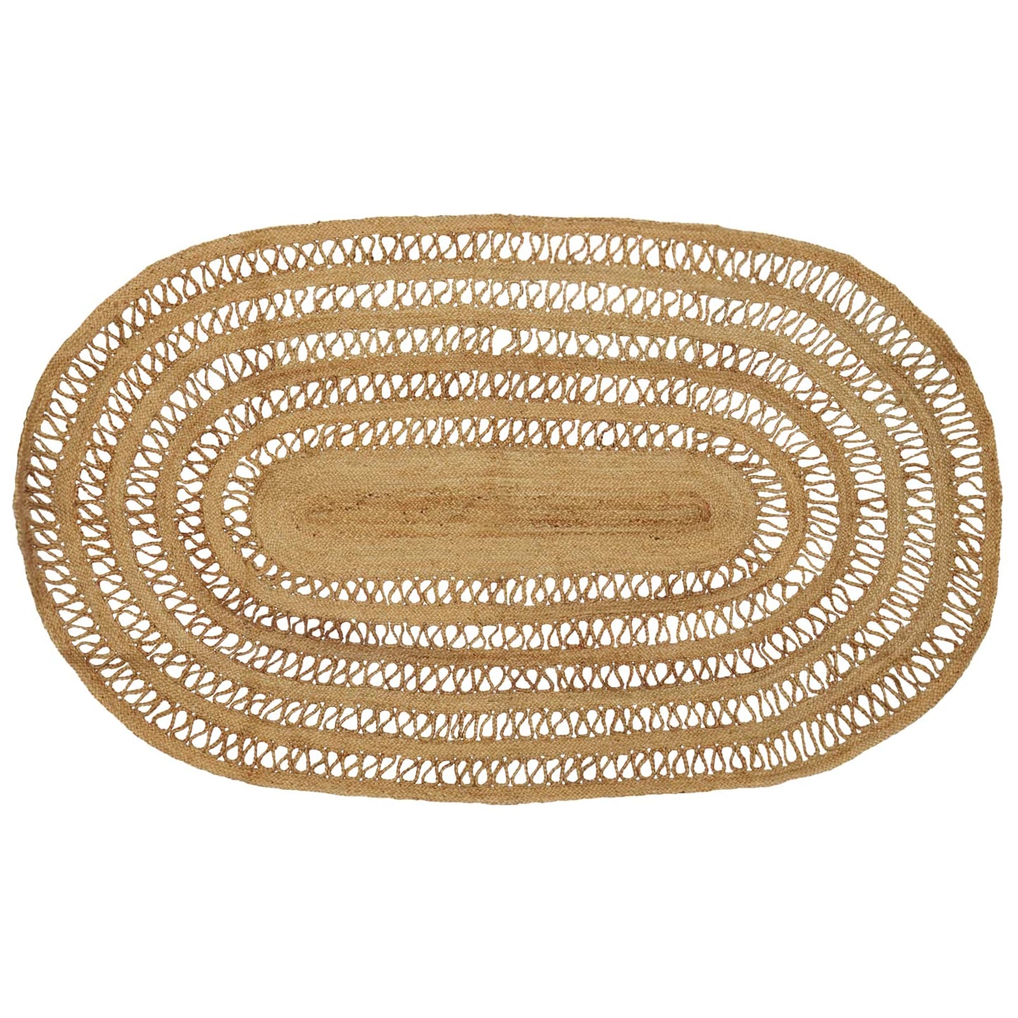 Områdetæpper Naturfarvet 152 x 245 cm Jute