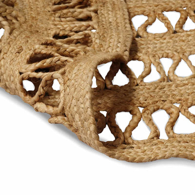 Områdetæpper Naturfarvet 205 x 305 cm Jute