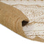 Områdetæpper Naturlig med hvidt print 152 x 245 cm Jute