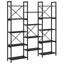 Bogreol Sort eg 156 x 25 x 167 cm Konstrueret træ