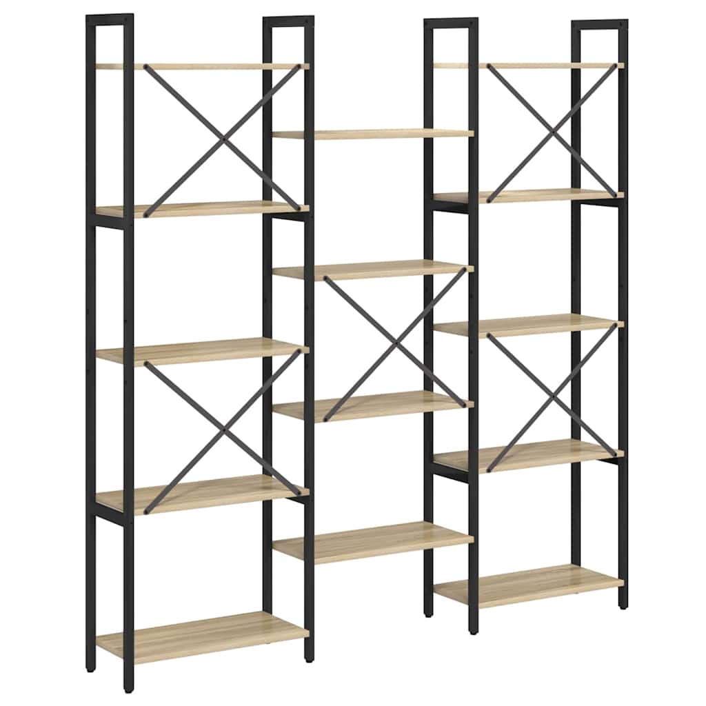 Bogreol Sonoma eg 156 x 25 x 167 cm Konstrueret træ