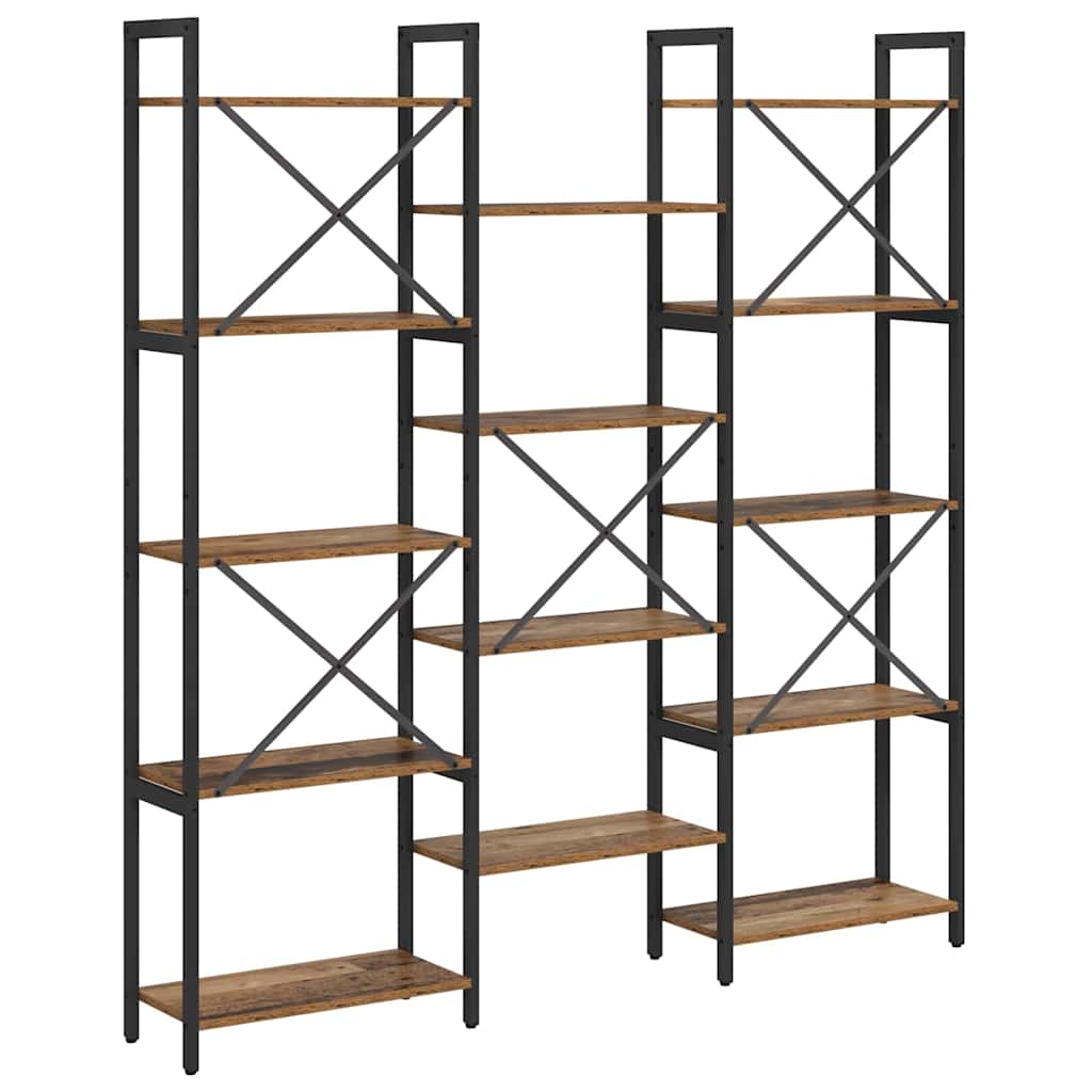 Bogreol Gammelt træ 156 x 25 x 167 cm Konstrueret træ