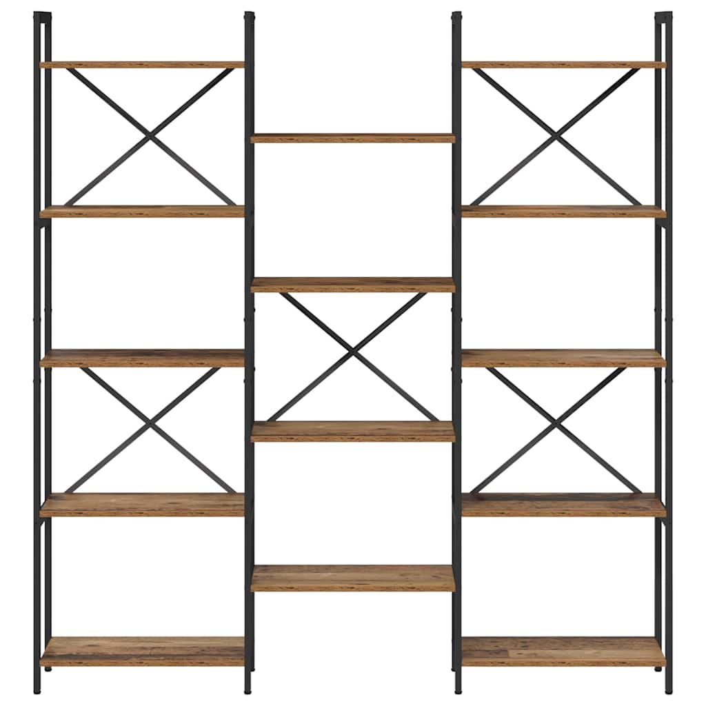 Bogreol Gammelt træ 156 x 25 x 167 cm Konstrueret træ