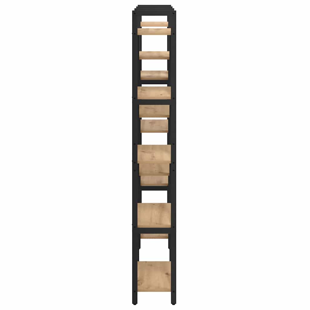 Bogreol 156 x 25 x 167 cm Konstrueret træ Artisan Egetræ