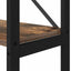 Bogreol Røget eg 40 x 30 x 189,5 cm Konstrueret træ