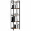 Bogreol Røget eg 40 x 30 x 155 cm Konstrueret træ