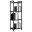 Bogreol Sort eg 40 x 30 x 119 cm Konstrueret træ