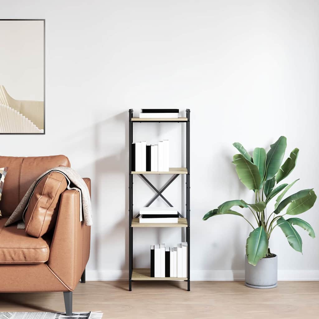 Bogreol Sonoma eg 40 x 30 x 119 cm Konstrueret træ