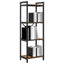 Bogreol Røget eg 40 x 30 x 119 cm Konstrueret træ