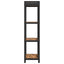 Bogreol Røget eg 40 x 30 x 119 cm Konstrueret træ