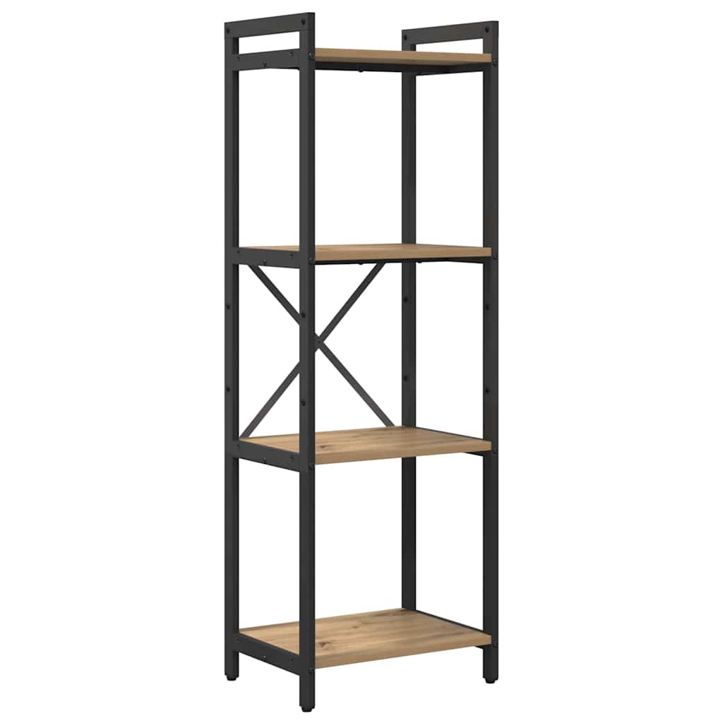 Bogreol 40 x 30 x 119 cm Konstrueret træ Artisan Egetræ