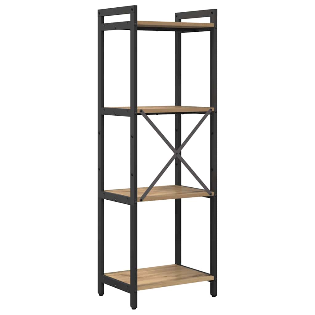 Bogreol 40 x 30 x 119 cm Konstrueret træ Artisan Egetræ