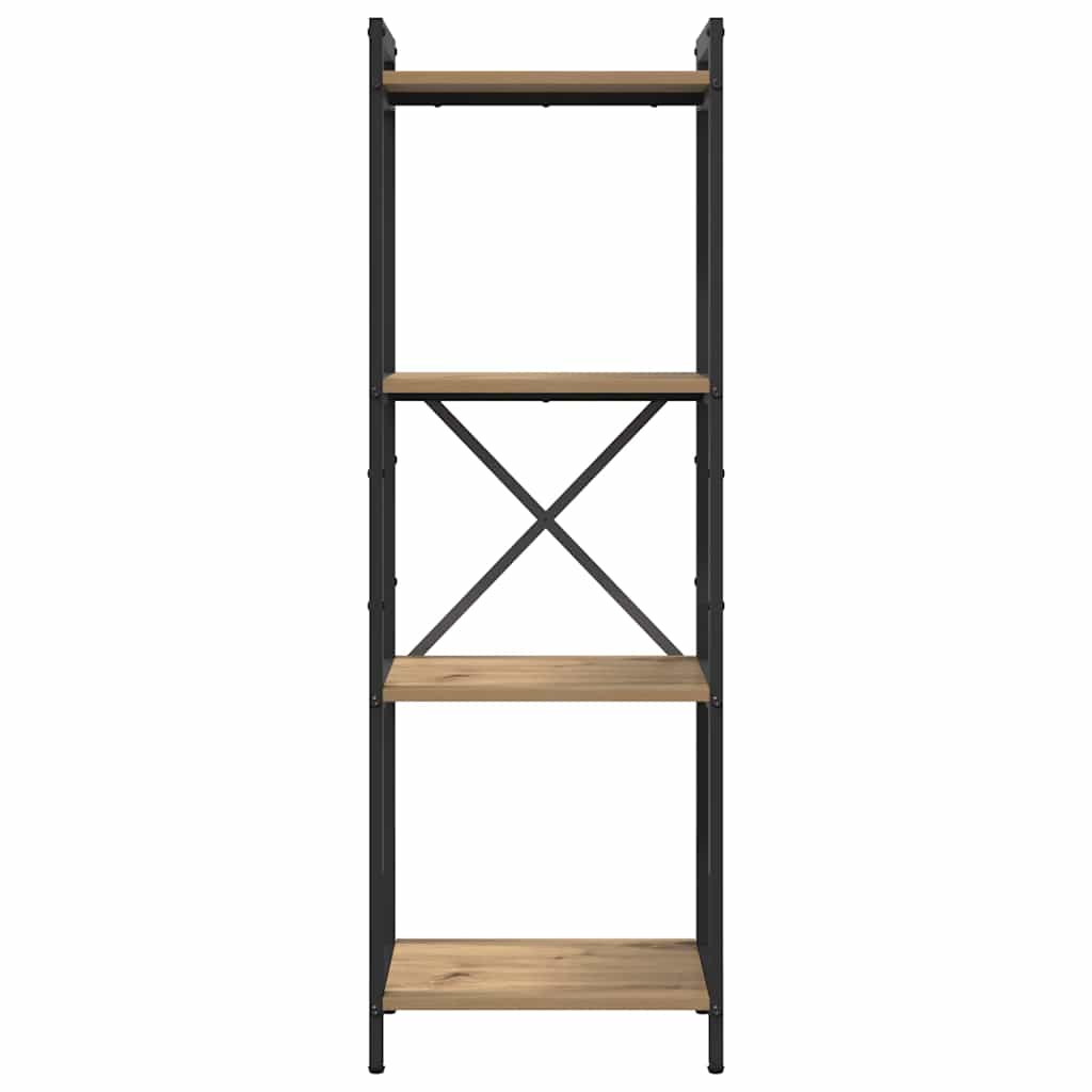 Bogreol 40 x 30 x 119 cm Konstrueret træ Artisan Egetræ