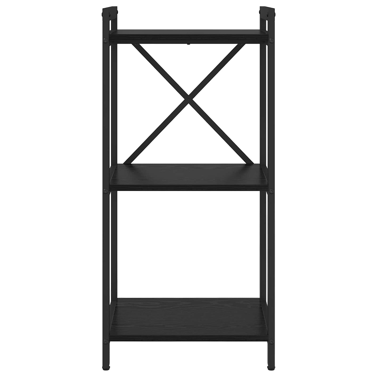 Bogreol Sort eg 40 x 30 x 85 cm Konstrueret træ