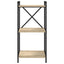 Bogreol Sonoma eg 40 x 30 x 85 cm Konstrueret træ